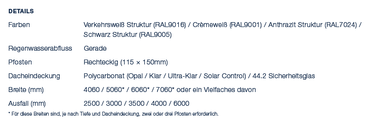Details Farben Verkehrswei Struktur (RAL9016) / Cr mewei  (RAL9001) / Anthrazit Struktur (RAL7024) / Schwarz Struktu...