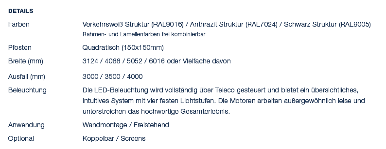 Details Farben Verkehrswei Struktur (RAL9016) / Anthrazit Struktur (RAL7024) / Schwarz Struktur (RAL9005) Rahmen und...