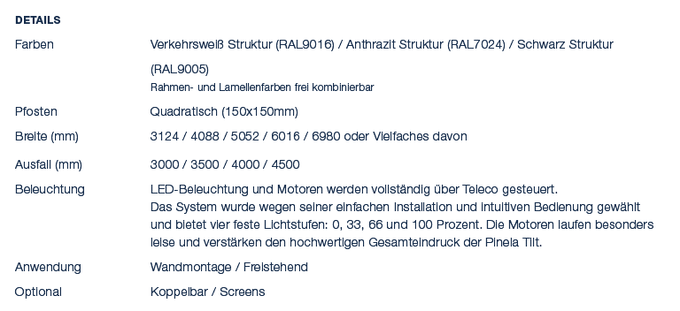 Details Farben Verkehrswei Struktur (RAL9016) / Anthrazit Struktur (RAL7024) / Schwarz Struktur (RAL9005) Rahmen und...