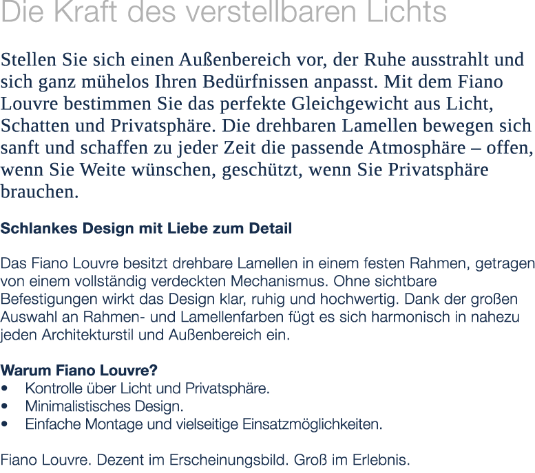 Die Kraft des verstellbaren Lichts Stellen Sie sich einen Au enbereich vor, der Ruhe ausstrahlt und sich ganz m helos...