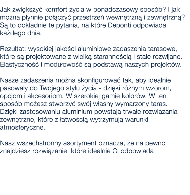 Jak zwi kszy komfort  ycia w ponadczasowy spos b? I jak mo na p ynnie po  czy  przestrze  wewn trzn  i zewn trzn ? S...
