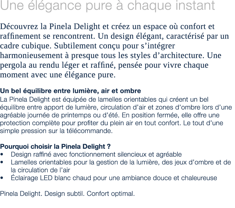 Une l gance pure   chaque instant D couvrez la Pinela Delight et cr ez un espace o  confort et raffinement se rencon...