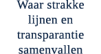 Waar strakke lijnen en transparantie samenvallen