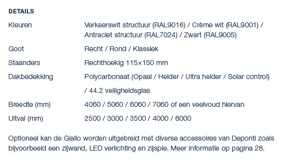 Details Kleuren Verkeerswit structuur (RAL9016) / Cr me wit (RAL9001) / Antraciet structuur (RAL7024) / Zwart (RAL900...