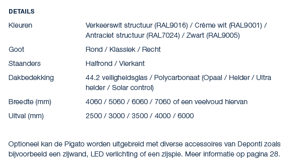 Details Kleuren Verkeerswit structuur (RAL9016) / Cr me wit (RAL9001) / Antraciet structuur (RAL7024) / Zwart (RAL900...